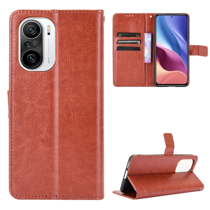 Retro Crazy Horse Texture Funda de cuero con tapa horizontal con soporte y ranuras para tarjetas y marco de fotos, For Xiaomi Redmi Note 10 4G / Note 10S, For Xiaomi Redmi Note 10 Pro / Note 10 Pro Max, For Xiaomi Mi 11 Lite 4G, For Xiaomi MI 11 Lite 5...