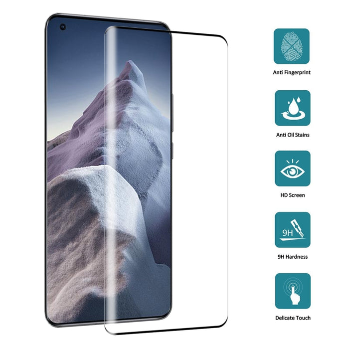 Película de vidrio templado de pantalla completa de borde curvo 3D, For Xiaomi Mi 11 Ultra (1 PC), For Xiaomi Mi 11 Pro (1 PC)