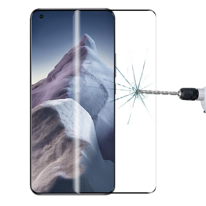 Película de vidrio templado de pantalla completa de borde curvo 3D, For Xiaomi Mi 11 Ultra (1 PC), For Xiaomi Mi 11 Pro (1 PC)