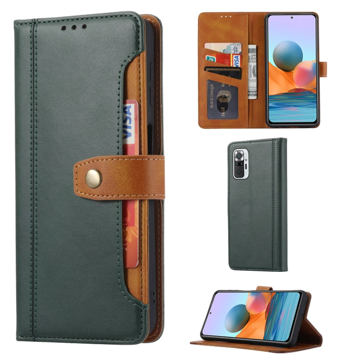Estuche de cuero con tapa horizontal y cierre doble con textura de becerro con marco de fotos y soporte y ranuras para tarjetas y billetera, For Xiaomi Redmi K40 / K40 Pro, For Xiaomi Redmi Note 10 4G / Note 10S, For Xiaomi Redmi Note 10 Pro