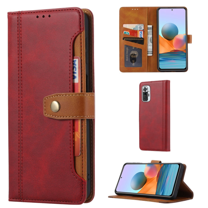 Estuche de cuero con tapa horizontal y cierre doble con textura de becerro con marco de fotos y soporte y ranuras para tarjetas y billetera, For Xiaomi Redmi K40 / K40 Pro, For Xiaomi Redmi Note 10 4G / Note 10S, For Xiaomi Redmi Note 10 Pro