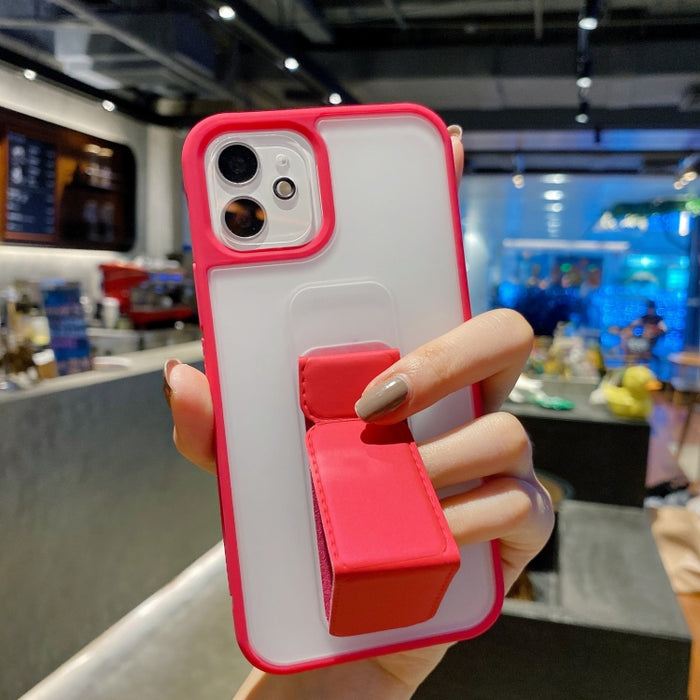 Estuche Skin Feel TPU + PC a prueba de golpes con correa para la muñeca