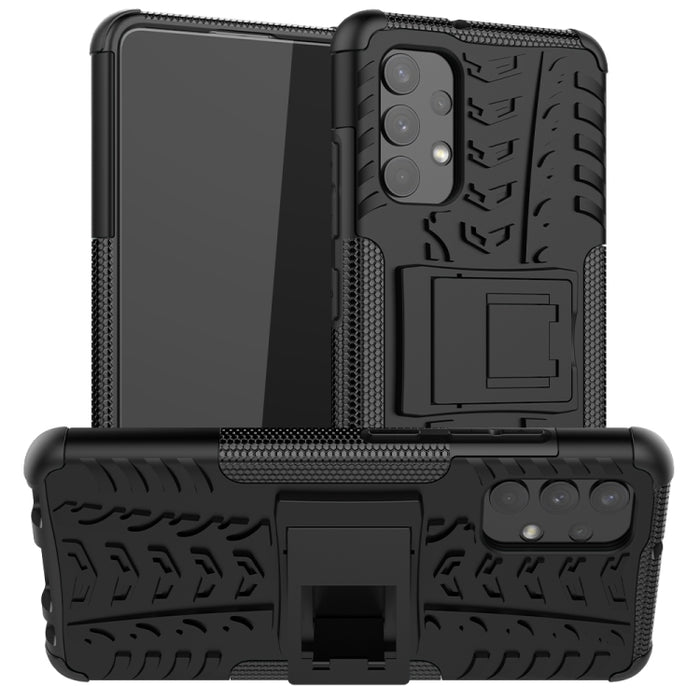 Estuche protector de TPU + PC a prueba de golpes con textura de neumático con soporte, For Samsung Galaxy A32 4G, For vivo Y20, For Xiaomi Redmi Note 10