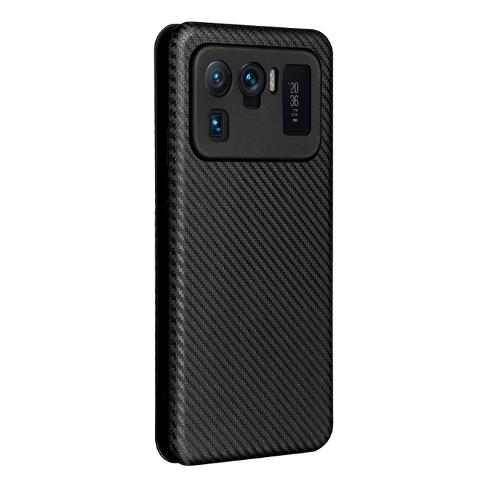Textura de fibra de carbono Flip horizontal magnético TPU + PC + Funda de cuero PU con ranura para tarjeta, For Xiaomi Mi 11 Ultra, For Xiaomi Mi 11 Pro, For Xiaomi Mi 11 Lite, For Realme C21, For Oppo Find X3 / X3 Pro