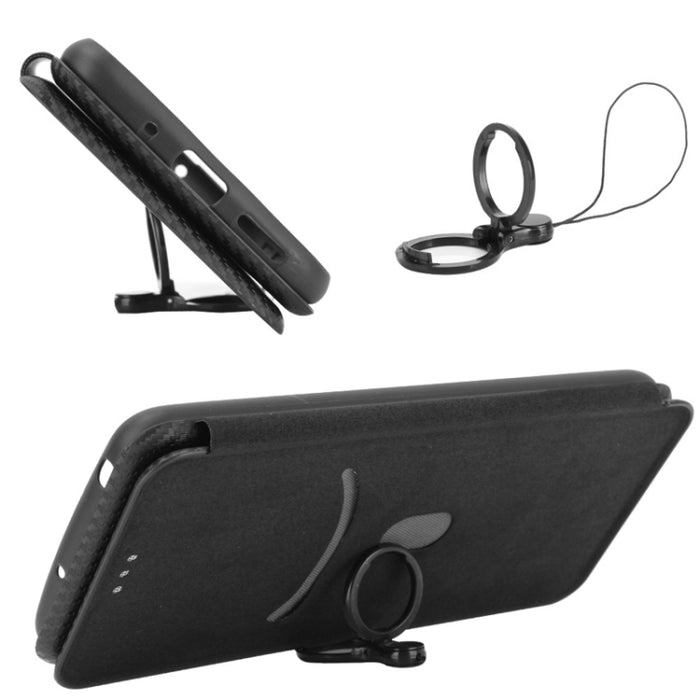 Textura de fibra de carbono Flip horizontal magnético TPU + PC + Funda de cuero PU con ranura para tarjeta, For Xiaomi Mi 11 Ultra, For Xiaomi Mi 11 Pro, For Xiaomi Mi 11 Lite, For Realme C21, For Oppo Find X3 / X3 Pro