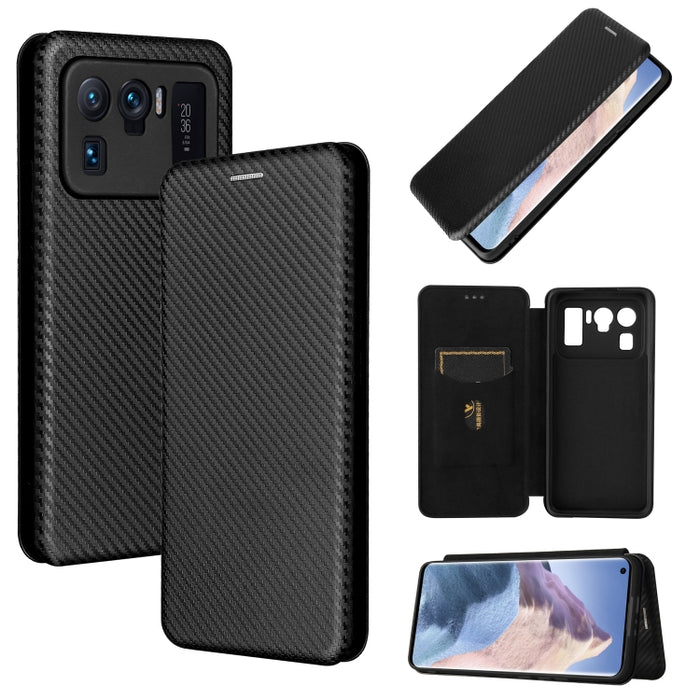 Textura de fibra de carbono Flip horizontal magnético TPU + PC + Funda de cuero PU con ranura para tarjeta, For Xiaomi Mi 11 Ultra, For Xiaomi Mi 11 Pro, For Xiaomi Mi 11 Lite, For Realme C21, For Oppo Find X3 / X3 Pro