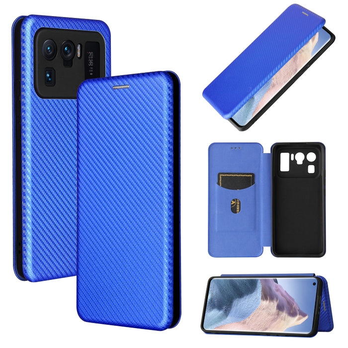 Textura de fibra de carbono Flip horizontal magnético TPU + PC + Funda de cuero PU con ranura para tarjeta, For Xiaomi Mi 11 Ultra, For Xiaomi Mi 11 Pro, For Xiaomi Mi 11 Lite, For Realme C21, For Oppo Find X3 / X3 Pro