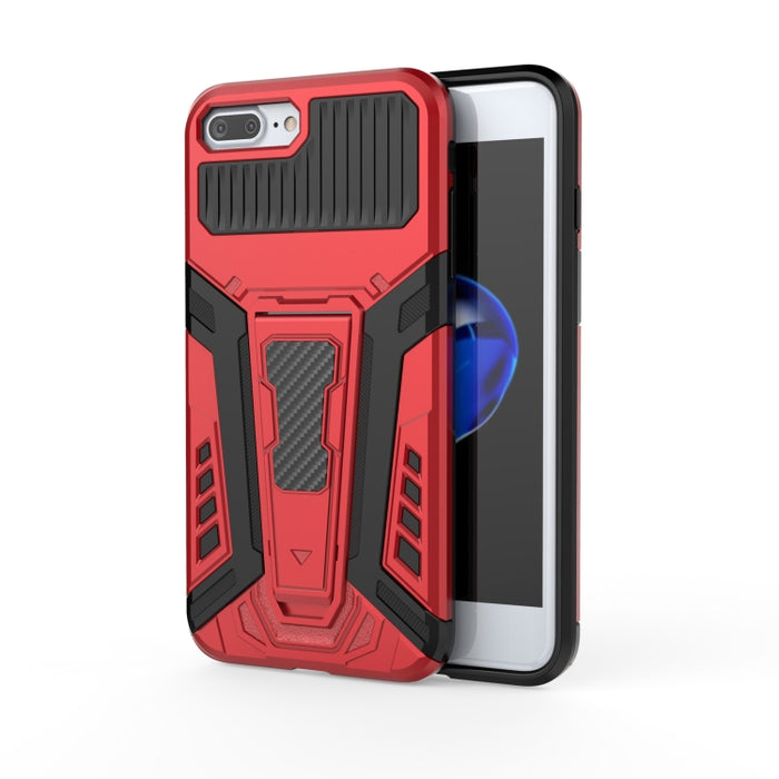 War Chariot Series Armor Todo incluido a prueba de golpes PC + TPU Funda protectora con soporte invisible