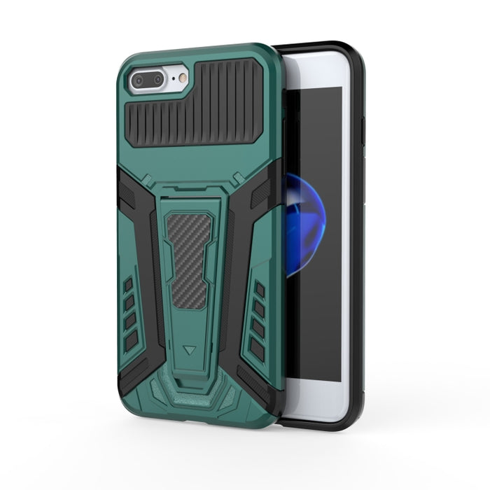 War Chariot Series Armor Todo incluido a prueba de golpes PC + TPU Funda protectora con soporte invisible