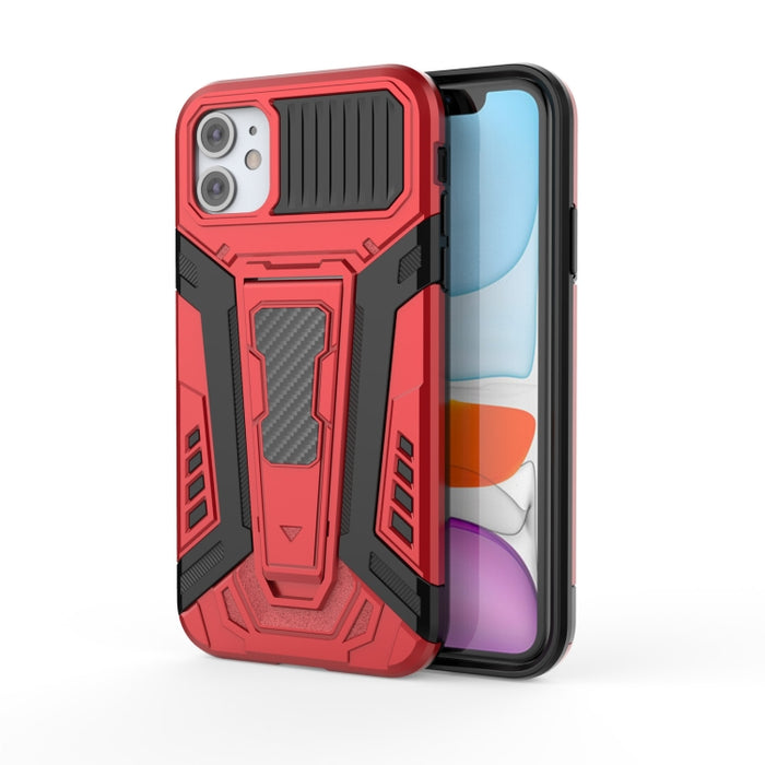 War Chariot Series Armor Todo incluido a prueba de golpes PC + TPU Funda protectora con soporte invisible
