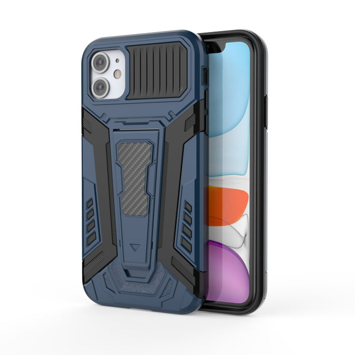 War Chariot Series Armor Todo incluido a prueba de golpes PC + TPU Funda protectora con soporte invisible