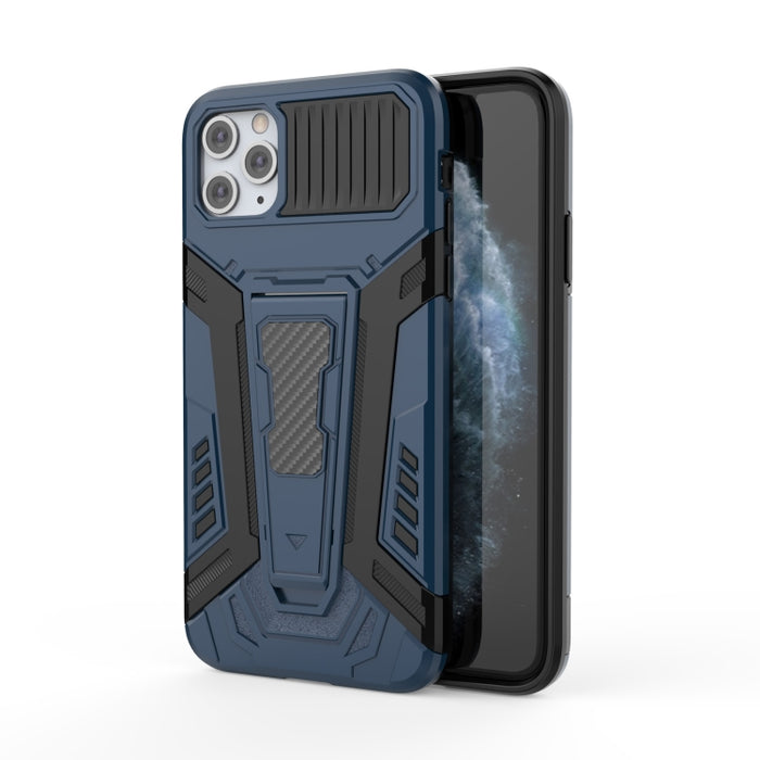 War Chariot Series Armor Todo incluido a prueba de golpes PC + TPU Funda protectora con soporte invisible