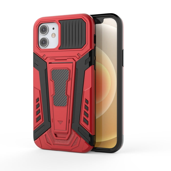 War Chariot Series Armor Todo incluido a prueba de golpes PC + TPU Funda protectora con soporte invisible