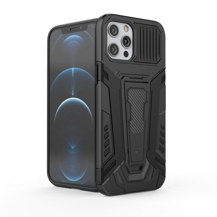 War Chariot Series Armor Todo incluido a prueba de golpes PC + TPU Funda protectora con soporte invisible
