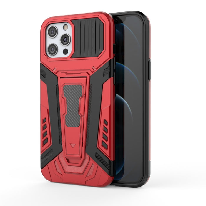 War Chariot Series Armor Todo incluido a prueba de golpes PC + TPU Funda protectora con soporte invisible