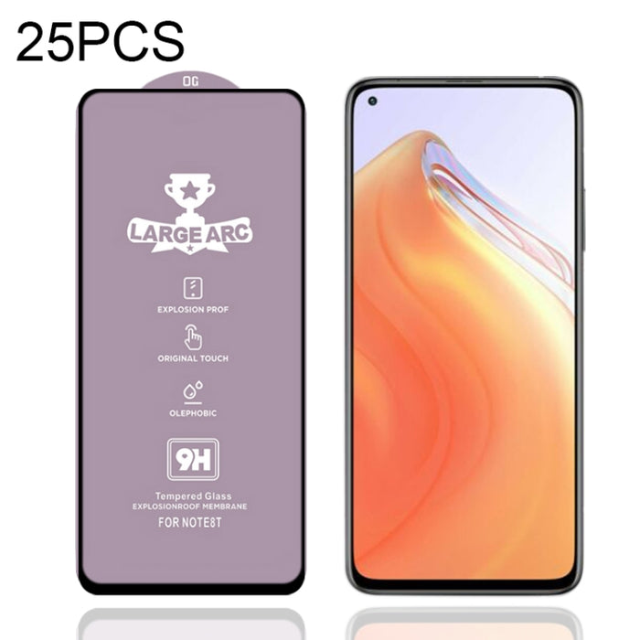 25 PCS 9H HD Película de vidrio templado de pantalla completa de alto alúmina de arco grande, For Xiaomi Redmi Note 10 (25 PCS), For Xiaomi Mi 10T 5G (25 PCS), For Xiaomi Mi 10T Pro 5G (25 PCS), For Xiaomi Mi 10T Lite 5G (25 PCS)                       ...