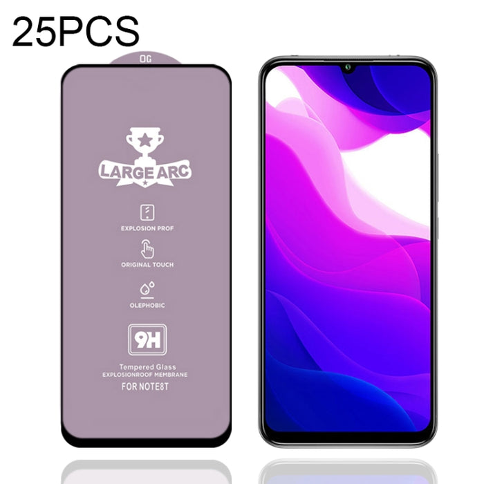 25 PCS 9H HD Película de vidrio templado de pantalla completa de alto alúmina de arco grande, For Xiaomi Redmi Note 10 (25 PCS), For Xiaomi Mi 10T 5G (25 PCS), For Xiaomi Mi 10T Pro 5G (25 PCS), For Xiaomi Mi 10T Lite 5G (25 PCS)                       ...