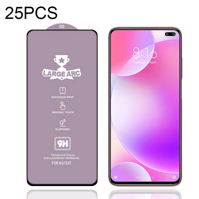 25 PCS 9H HD Película de vidrio templado de pantalla completa de alto alúmina de arco grande, For Xiaomi Redmi Note 10 (25 PCS), For Xiaomi Mi 10T 5G (25 PCS), For Xiaomi Mi 10T Pro 5G (25 PCS), For Xiaomi Mi 10T Lite 5G (25 PCS)                       ...