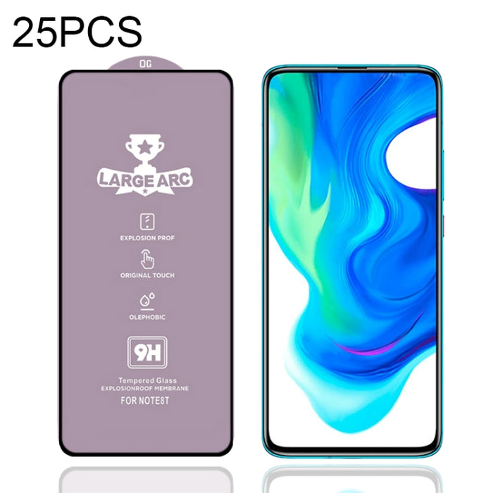 25 PCS 9H HD Película de vidrio templado de pantalla completa de alto alúmina de arco grande, For Xiaomi Redmi Note 10 (25 PCS), For Xiaomi Mi 10T 5G (25 PCS), For Xiaomi Mi 10T Pro 5G (25 PCS), For Xiaomi Mi 10T Lite 5G (25 PCS)                       ...