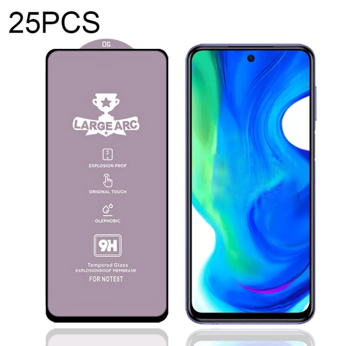 25 PCS 9H HD Película de vidrio templado de pantalla completa de alto alúmina de arco grande, For Xiaomi Redmi Note 10 (25 PCS), For Xiaomi Mi 10T 5G (25 PCS), For Xiaomi Mi 10T Pro 5G (25 PCS), For Xiaomi Mi 10T Lite 5G (25 PCS)                       ...