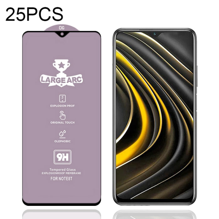 25 PCS 9H HD Película de vidrio templado de pantalla completa de alto alúmina de arco grande, For Xiaomi Redmi Note 10 (25 PCS), For Xiaomi Mi 10T 5G (25 PCS), For Xiaomi Mi 10T Pro 5G (25 PCS), For Xiaomi Mi 10T Lite 5G (25 PCS)                       ...