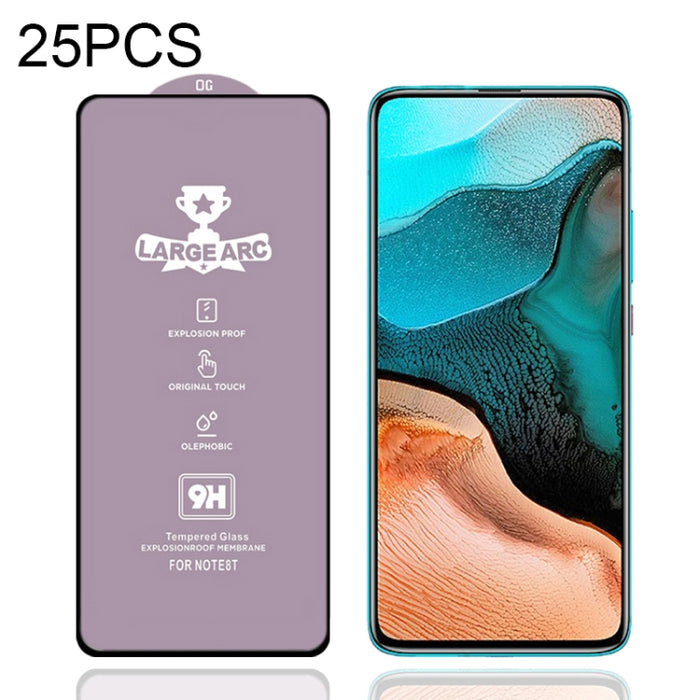 25 PCS 9H HD Película de vidrio templado de pantalla completa de alto alúmina de arco grande, For Xiaomi Redmi Note 10 (25 PCS), For Xiaomi Mi 10T 5G (25 PCS), For Xiaomi Mi 10T Pro 5G (25 PCS), For Xiaomi Mi 10T Lite 5G (25 PCS)                       ...