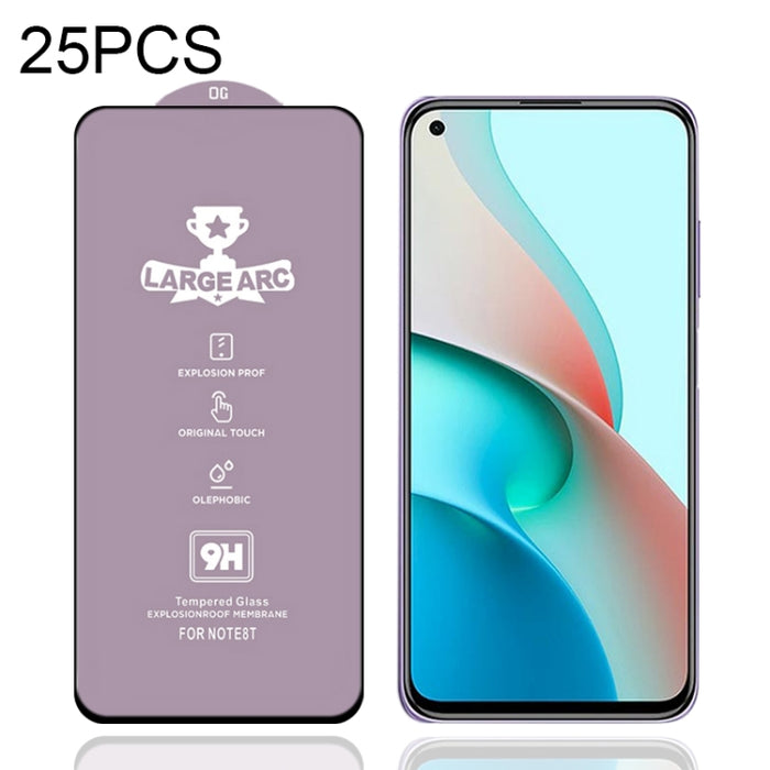 25 PCS 9H HD Película de vidrio templado de pantalla completa de alto alúmina de arco grande, For Xiaomi Redmi Note 10 (25 PCS), For Xiaomi Mi 10T 5G (25 PCS), For Xiaomi Mi 10T Pro 5G (25 PCS), For Xiaomi Mi 10T Lite 5G (25 PCS)                       ...