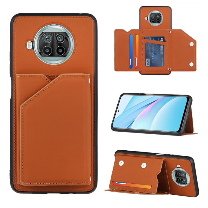 Skin Feel PU + TPU + PC Contraportada Estuche a prueba de golpes con ranuras para tarjetas y soporte y marco de fotos, For OPPO A93 5G, For OPPO A94, For Samsung Galaxy A02s (US Version), For Samsung Galaxy A02s (EU Version)                            ...