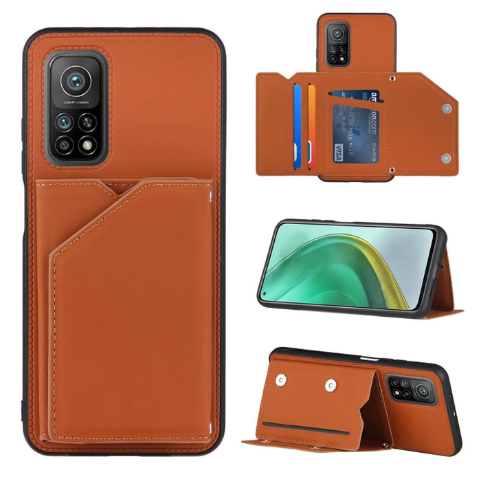 Skin Feel PU + TPU + PC Contraportada Estuche a prueba de golpes con ranuras para tarjetas y soporte y marco de fotos, For OPPO A93 5G, For OPPO A94, For Samsung Galaxy A02s (US Version), For Samsung Galaxy A02s (EU Version)                            ...