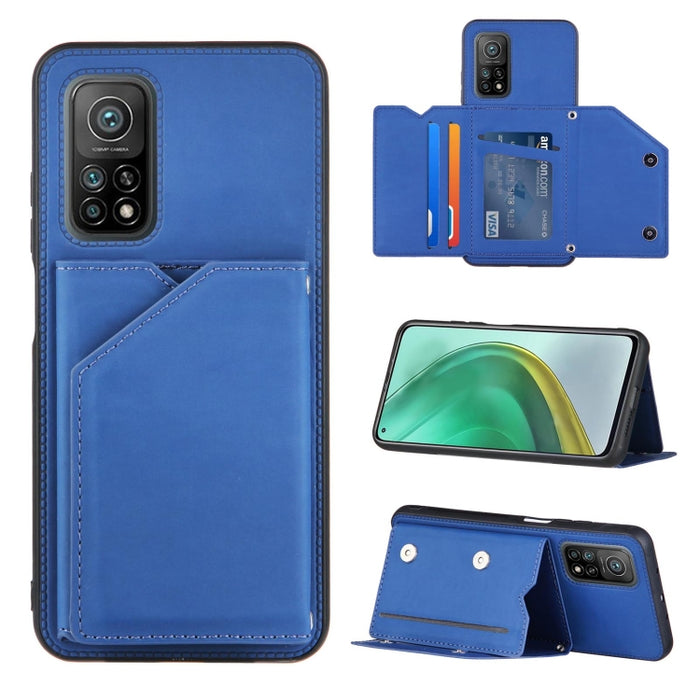 Skin Feel PU + TPU + PC Contraportada Estuche a prueba de golpes con ranuras para tarjetas y soporte y marco de fotos, For OPPO A93 5G, For OPPO A94, For Samsung Galaxy A02s (US Version), For Samsung Galaxy A02s (EU Version)                            ...
