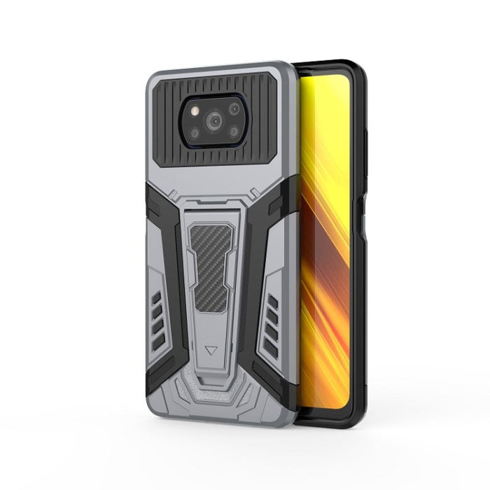 War Chariot Series Armor Todo incluido a prueba de golpes PC + TPU Funda protectora con soporte invisible, For Xiaomi Redmi Note 9, For Xiaomi Mi 10T Lite 5G, For Xiaomi Poco X3