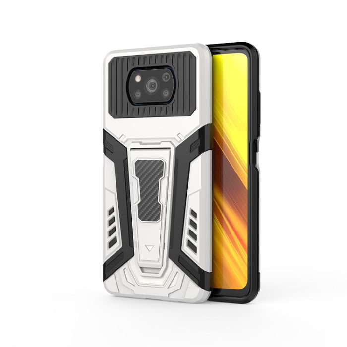 War Chariot Series Armor Todo incluido a prueba de golpes PC + TPU Funda protectora con soporte invisible, For Xiaomi Redmi Note 9, For Xiaomi Mi 10T Lite 5G, For Xiaomi Poco X3