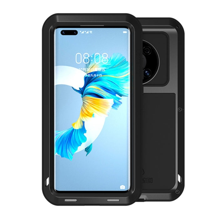 LOVE MEI Metal a prueba de golpes impermeable a prueba de polvo funda protectora sin vidrio, For Huawei Mate 40, For Huawei Mate 40 Pro, For Huawei Mate 40 Pro+, For Xiaomi Mi 11