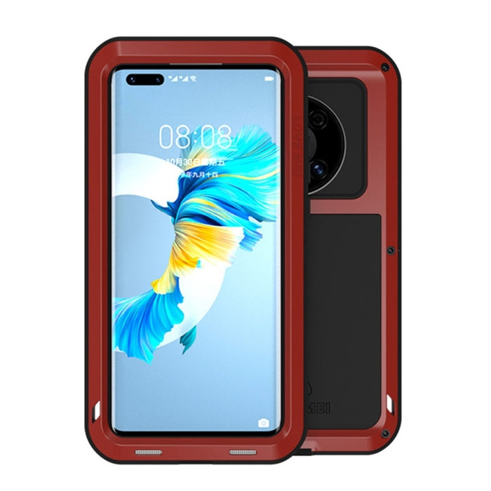 LOVE MEI Metal a prueba de golpes impermeable a prueba de polvo funda protectora sin vidrio, For Huawei Mate 40, For Huawei Mate 40 Pro, For Huawei Mate 40 Pro+, For Xiaomi Mi 11