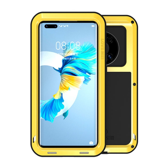 LOVE MEI Metal a prueba de golpes impermeable a prueba de polvo funda protectora sin vidrio, For Huawei Mate 40, For Huawei Mate 40 Pro, For Huawei Mate 40 Pro+, For Xiaomi Mi 11