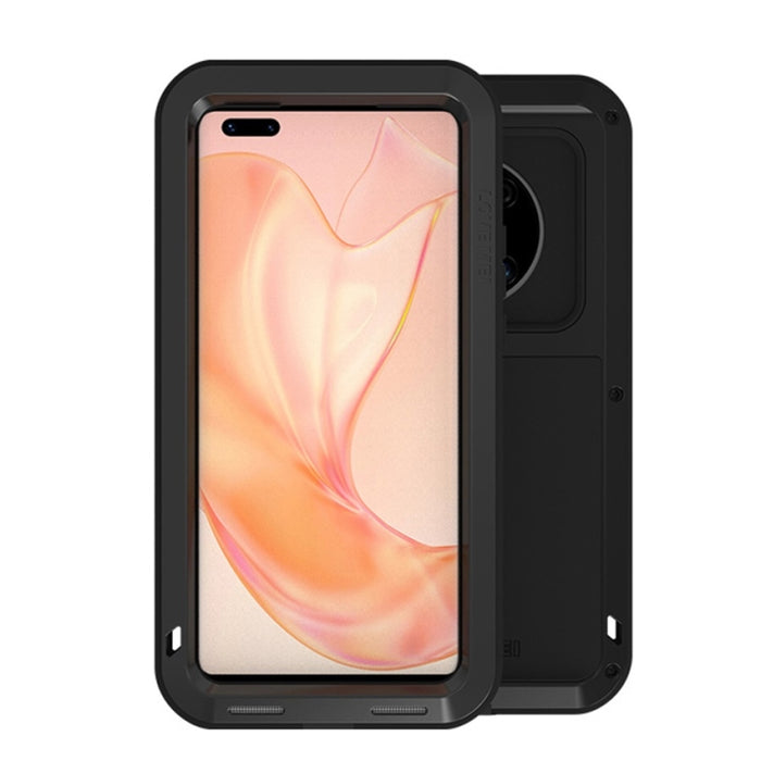 LOVE MEI Metal a prueba de golpes impermeable a prueba de polvo funda protectora sin vidrio, For Huawei Mate 40, For Huawei Mate 40 Pro, For Huawei Mate 40 Pro+, For Xiaomi Mi 11