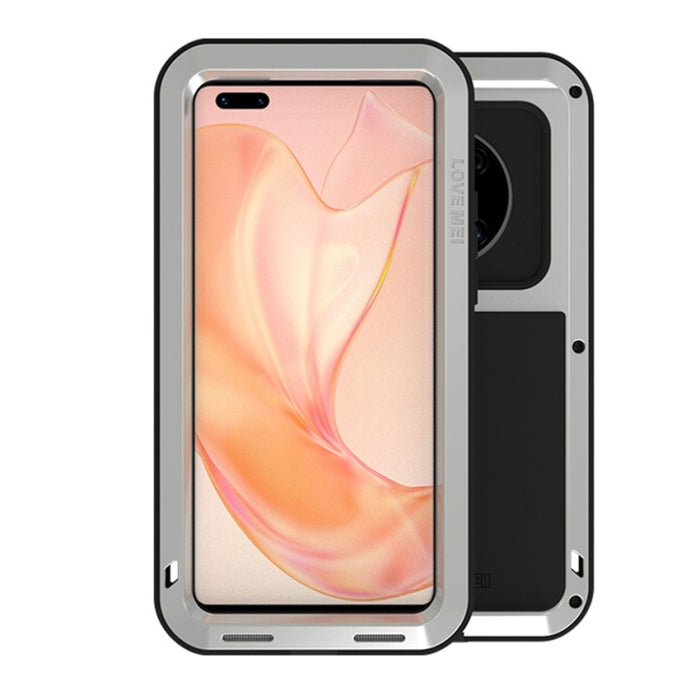 LOVE MEI Metal a prueba de golpes impermeable a prueba de polvo funda protectora sin vidrio, For Huawei Mate 40, For Huawei Mate 40 Pro, For Huawei Mate 40 Pro+, For Xiaomi Mi 11
