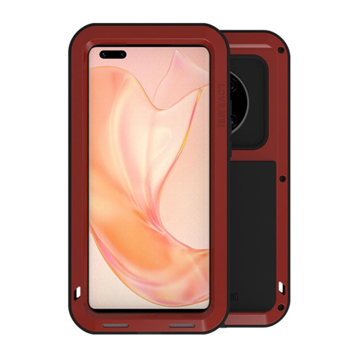 LOVE MEI Metal a prueba de golpes impermeable a prueba de polvo funda protectora sin vidrio, For Huawei Mate 40, For Huawei Mate 40 Pro, For Huawei Mate 40 Pro+, For Xiaomi Mi 11