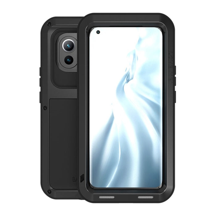 LOVE MEI Metal a prueba de golpes impermeable a prueba de polvo funda protectora sin vidrio, For Huawei Mate 40, For Huawei Mate 40 Pro, For Huawei Mate 40 Pro+, For Xiaomi Mi 11