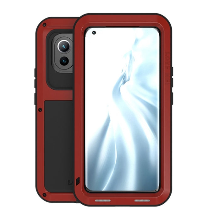 LOVE MEI Metal a prueba de golpes impermeable a prueba de polvo funda protectora sin vidrio, For Huawei Mate 40, For Huawei Mate 40 Pro, For Huawei Mate 40 Pro+, For Xiaomi Mi 11
