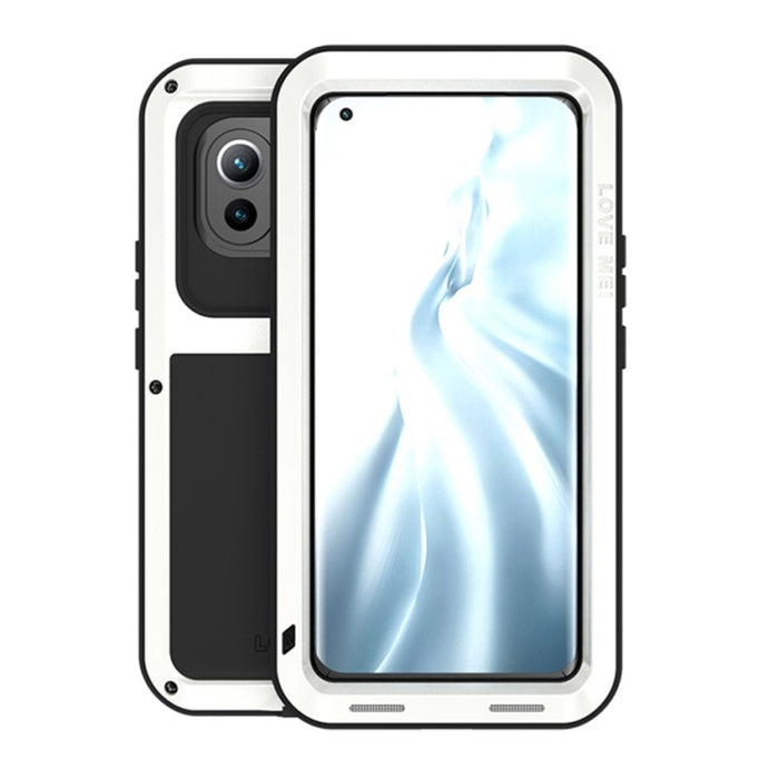 LOVE MEI Metal a prueba de golpes impermeable a prueba de polvo funda protectora sin vidrio, For Huawei Mate 40, For Huawei Mate 40 Pro, For Huawei Mate 40 Pro+, For Xiaomi Mi 11