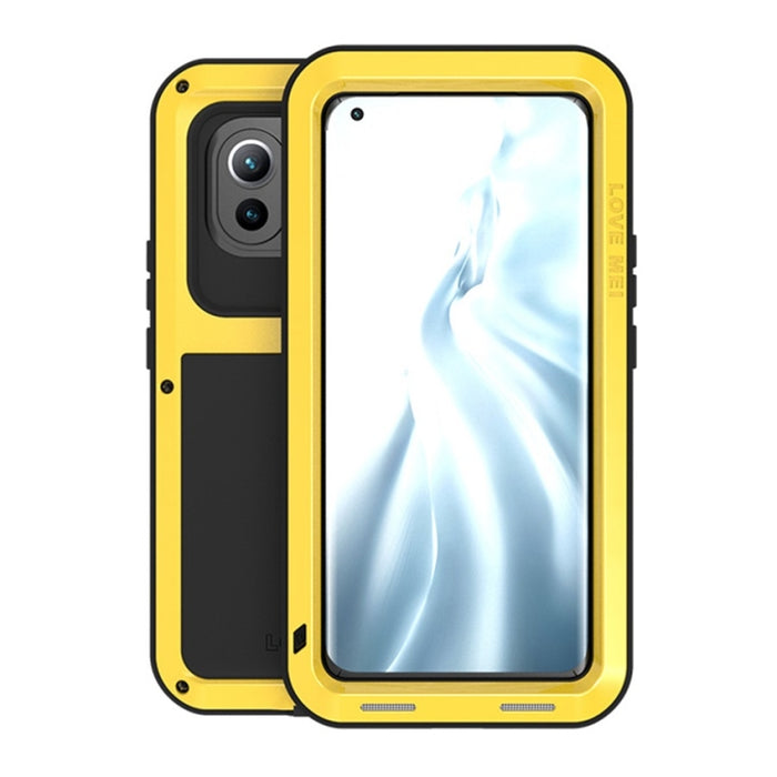 LOVE MEI Metal a prueba de golpes impermeable a prueba de polvo funda protectora sin vidrio, For Huawei Mate 40, For Huawei Mate 40 Pro, For Huawei Mate 40 Pro+, For Xiaomi Mi 11