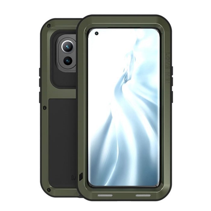LOVE MEI Metal a prueba de golpes impermeable a prueba de polvo funda protectora sin vidrio, For Huawei Mate 40, For Huawei Mate 40 Pro, For Huawei Mate 40 Pro+, For Xiaomi Mi 11
