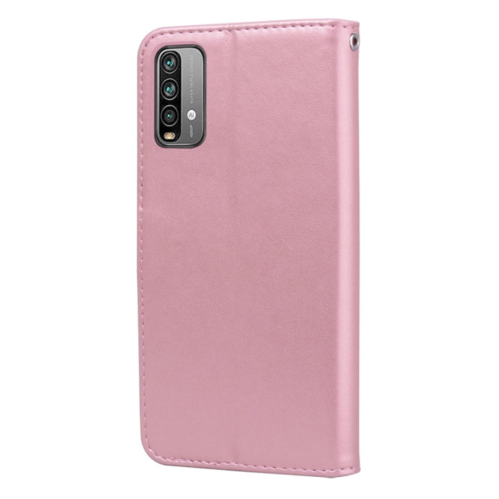 Estuche de cuero de PU con tapa horizontal en relieve rosa con soporte y ranuras para tarjetas y billetera, For Xiaomi Redmi 9T, For Xiaomi Mi 11 Lite, For Xiaomi Mi 11, For Xiaomi Redmi Note 9T 5G, For Xiaomi Redmi Note 10, For Xiaomi Redmi K40 / K40 ...