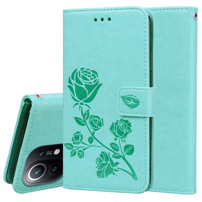 Estuche de cuero de PU con tapa horizontal en relieve rosa con soporte y ranuras para tarjetas y billetera, For Xiaomi Redmi 9T, For Xiaomi Mi 11 Lite, For Xiaomi Mi 11, For Xiaomi Redmi Note 9T 5G, For Xiaomi Redmi Note 10, For Xiaomi Redmi K40 / K40 ...