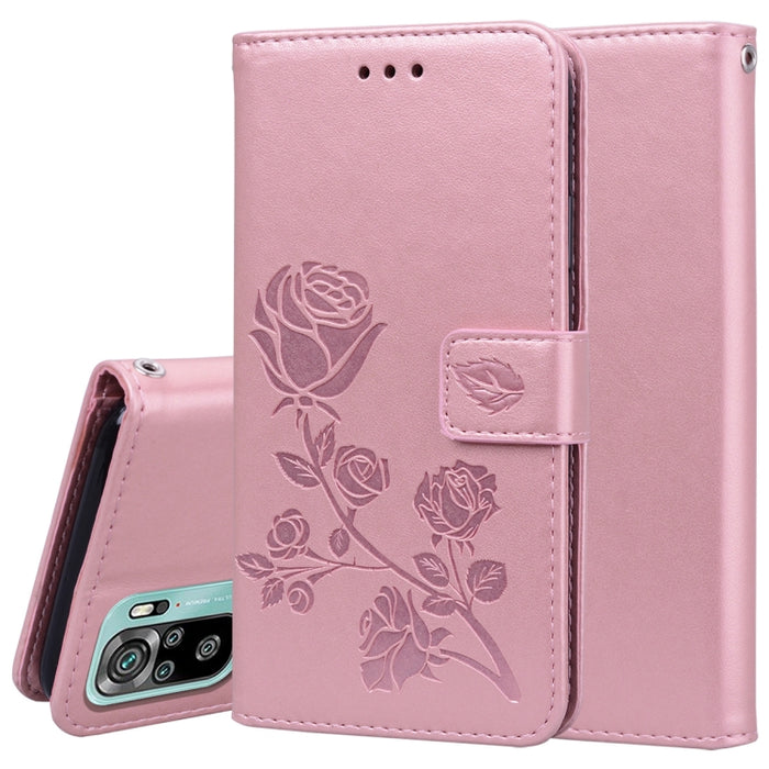 Estuche de cuero de PU con tapa horizontal en relieve rosa con soporte y ranuras para tarjetas y billetera, For Xiaomi Redmi 9T, For Xiaomi Mi 11 Lite, For Xiaomi Mi 11, For Xiaomi Redmi Note 9T 5G, For Xiaomi Redmi Note 10, For Xiaomi Redmi K40 / K40 ...