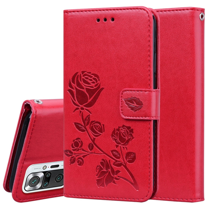 Estuche de cuero de PU con tapa horizontal en relieve rosa con soporte y ranuras para tarjetas y billetera, For Xiaomi Redmi 9T, For Xiaomi Mi 11 Lite, For Xiaomi Mi 11, For Xiaomi Redmi Note 9T 5G, For Xiaomi Redmi Note 10, For Xiaomi Redmi K40 / K40 ...