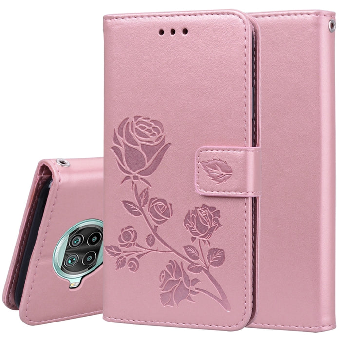 Estuche de cuero de PU con tapa horizontal en relieve rosa con soporte y ranuras para tarjetas y billetera, For Xiaomi Redmi 9T, For Xiaomi Mi 11 Lite, For Xiaomi Mi 11, For Xiaomi Redmi Note 9T 5G, For Xiaomi Redmi Note 10, For Xiaomi Redmi K40 / K40 ...