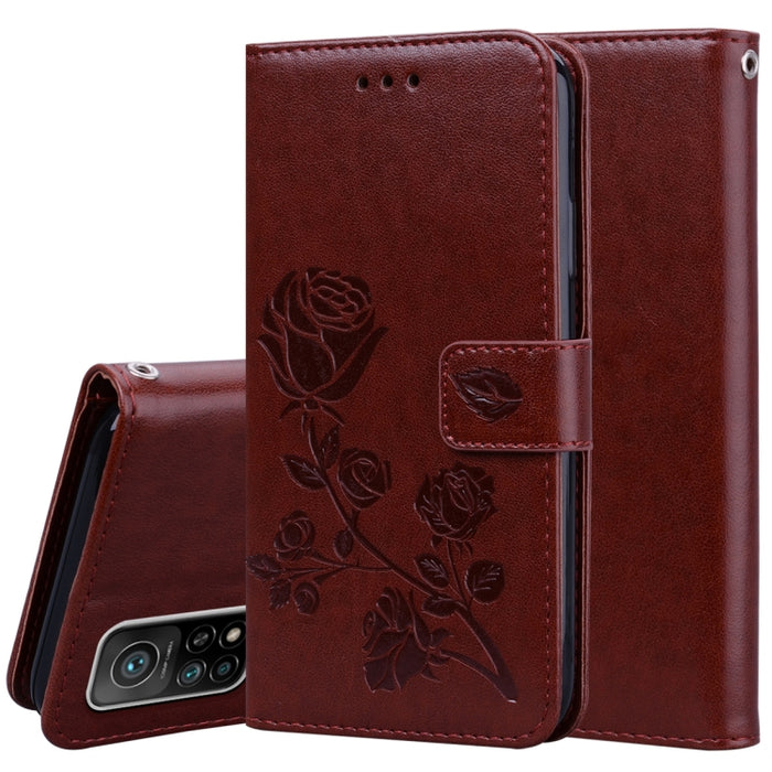 Estuche de cuero de PU con tapa horizontal en relieve rosa con soporte y ranuras para tarjetas y billetera, For Xiaomi Redmi 9T, For Xiaomi Mi 11 Lite, For Xiaomi Mi 11, For Xiaomi Redmi Note 9T 5G, For Xiaomi Redmi Note 10, For Xiaomi Redmi K40 / K40 ...