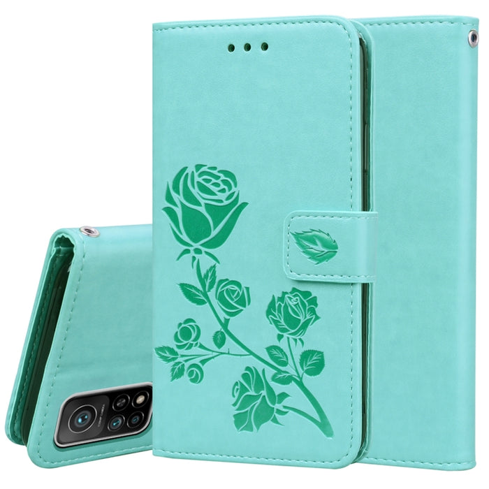 Estuche de cuero de PU con tapa horizontal en relieve rosa con soporte y ranuras para tarjetas y billetera, For Xiaomi Redmi 9T, For Xiaomi Mi 11 Lite, For Xiaomi Mi 11, For Xiaomi Redmi Note 9T 5G, For Xiaomi Redmi Note 10, For Xiaomi Redmi K40 / K40 ...